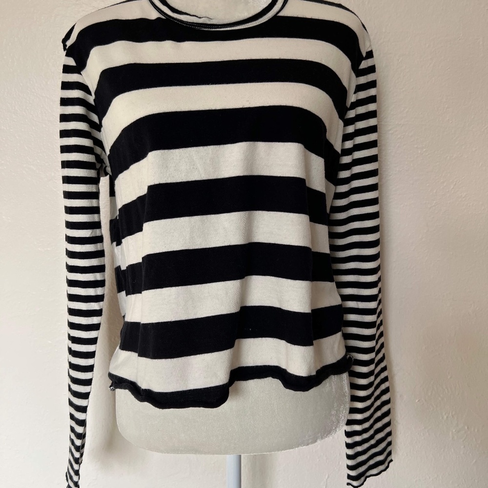 Striped Long Sleeve T-Shirt by THE GREAT